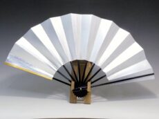 舞扇子(塗骨)金銀の裏面