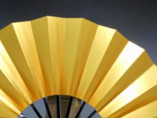 舞扇子(塗骨)金銀のアップ